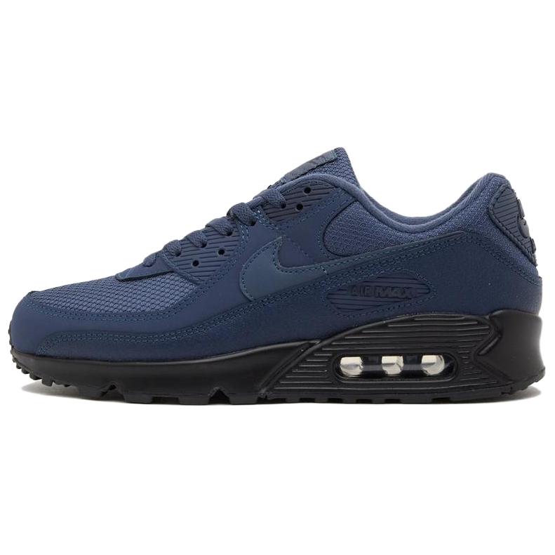 Nike Air Max 90 Leather Running Shoes Men’s Blue