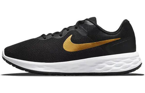 Nike Revolution 6 Extra Wide 'Black Metallic Gold'