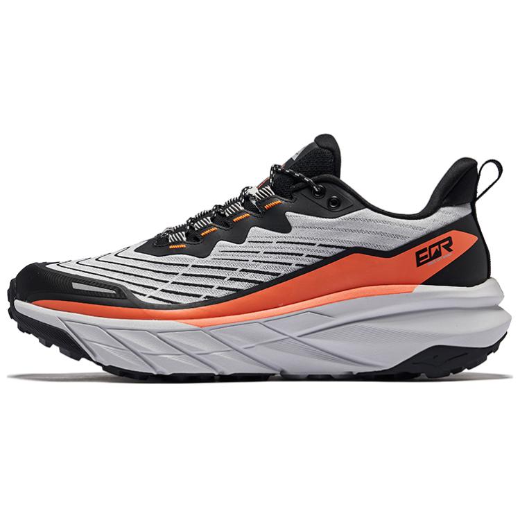 Erke Vertical Collection Low top Running Shoes Men’s Mist Gray Jet Black