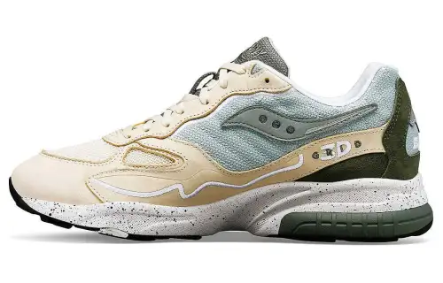 saucony 3D Grid Hurricane Premium 'Beige Green'
