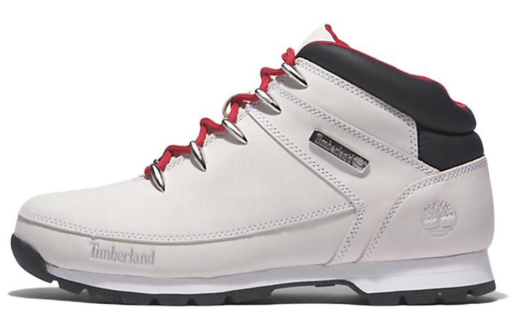 Timberland Euro Sprint Leather Abrasion Resistant Cushioning Ankle Length Outdoor Boots White Black Red
