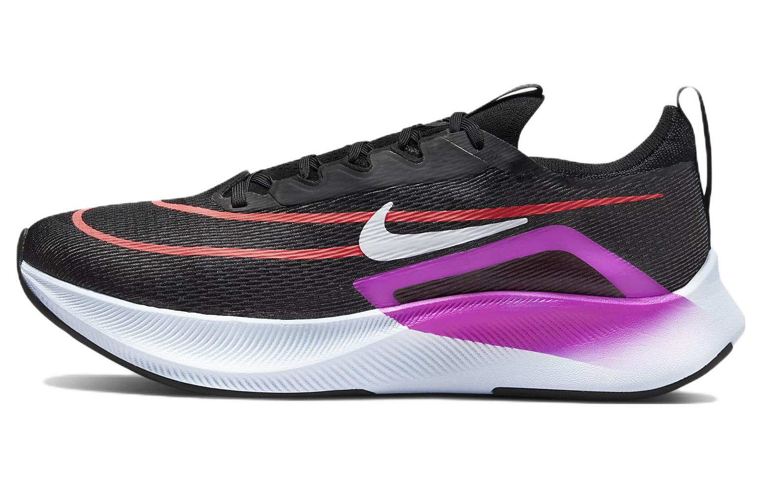 Мужские кроссовки Nike Zoom Fly 4 (черно-розово-белые)