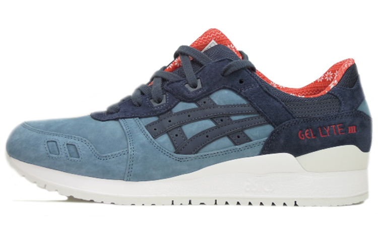 Asics Gel Lyte 3 Abrasion Resistant Coverage Low top Running Shoes Men's Blue