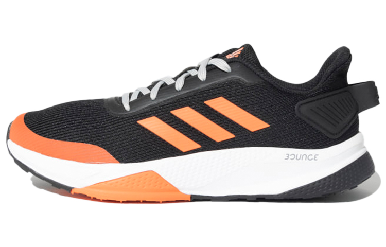 Adidas Run Steady Running Shoes Men's Low Top Black/Orange