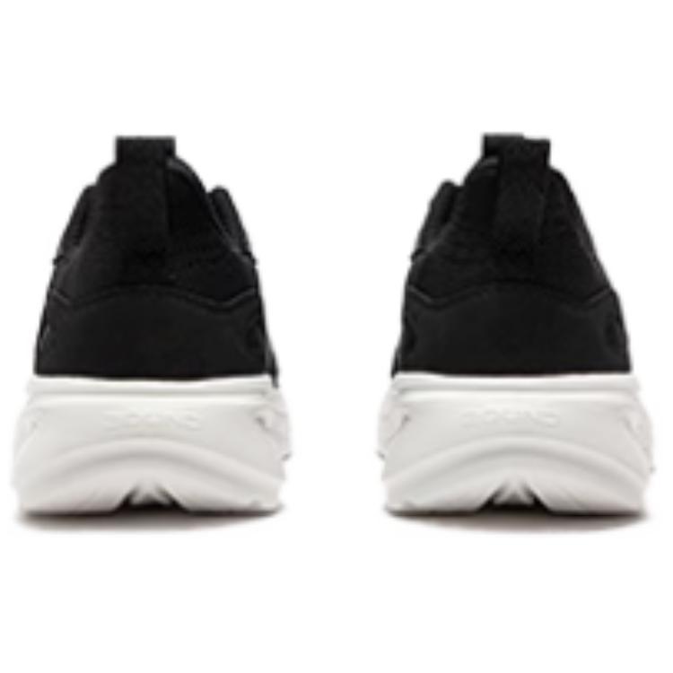 361° Mesh, Synthetic Leather Abrasion Resistant Rebound Low top Casual Sprint Running Shoes Men’s Black White