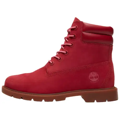 Timberland Linden Woods 6 Leather Ankle Boots Women's Red