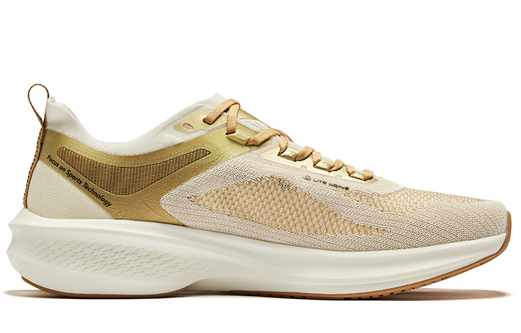 Erke Lightning 3.0 Summer Cushioning Rebound Low top Running Shoes Men’s Microcrystal White Unisex Beige Camel