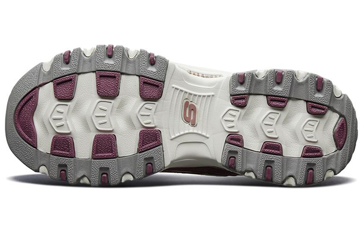 Женские кроссовки Skechers D'LITES 1.0 (фиолетово-белые) — Фиолетовый / белый — фото 5