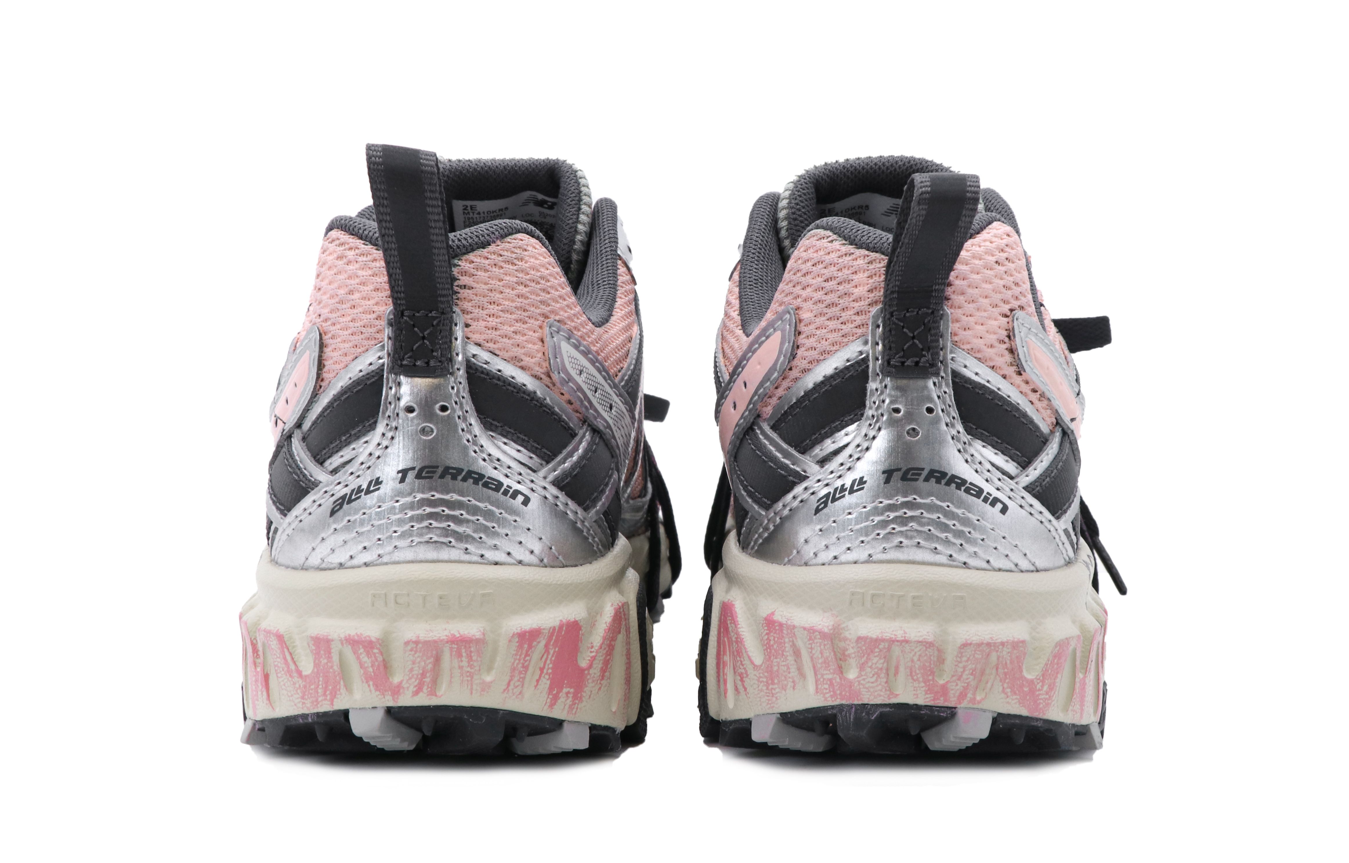 New Balance NB 410 Cushioned Slip-Resistant Abrasion-Resistant Breathable Low-Top Casual Running Shoes Unisex Gray Pink