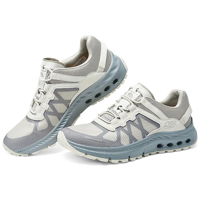 Skechers Glide Step Abrasion Resistant Breathable Low top Outdoor Shoes Women’s Beige Gray
