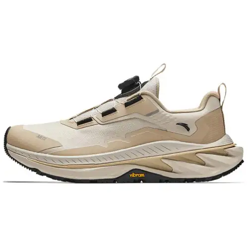 Anta Wilderness PRO Fabric Slip Resistant Abrasion Resistant Low top Running Shoes Men's Beige