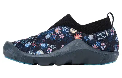 Oboz Footwear Whakatā Puffy Cushioning Slip Resistant Lightweight Thermal Low top Outdoor Shoes Unisex Dark Blue