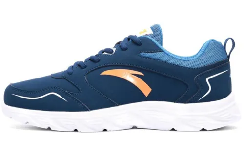 Anta Running Collection Cushioning Slip Resistant Abrasion Resistant Low top Running Shoes Men's Dark Blue