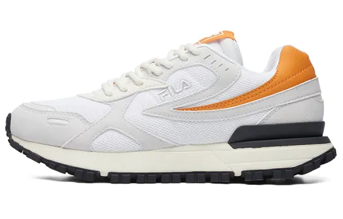 FILA Wander Mesh, Textile, Synthetic Leather Low top Running Shoes Women's White Gray