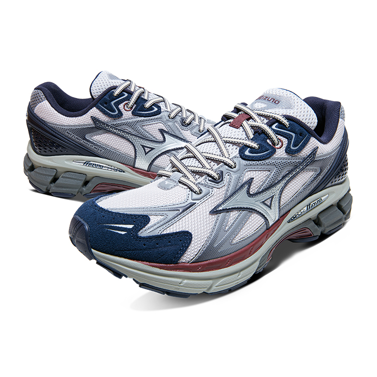 Mizuno Halo Mi Slip Resistant Abrasion Resistant Low top Running Shoes Unisex Gray Blue