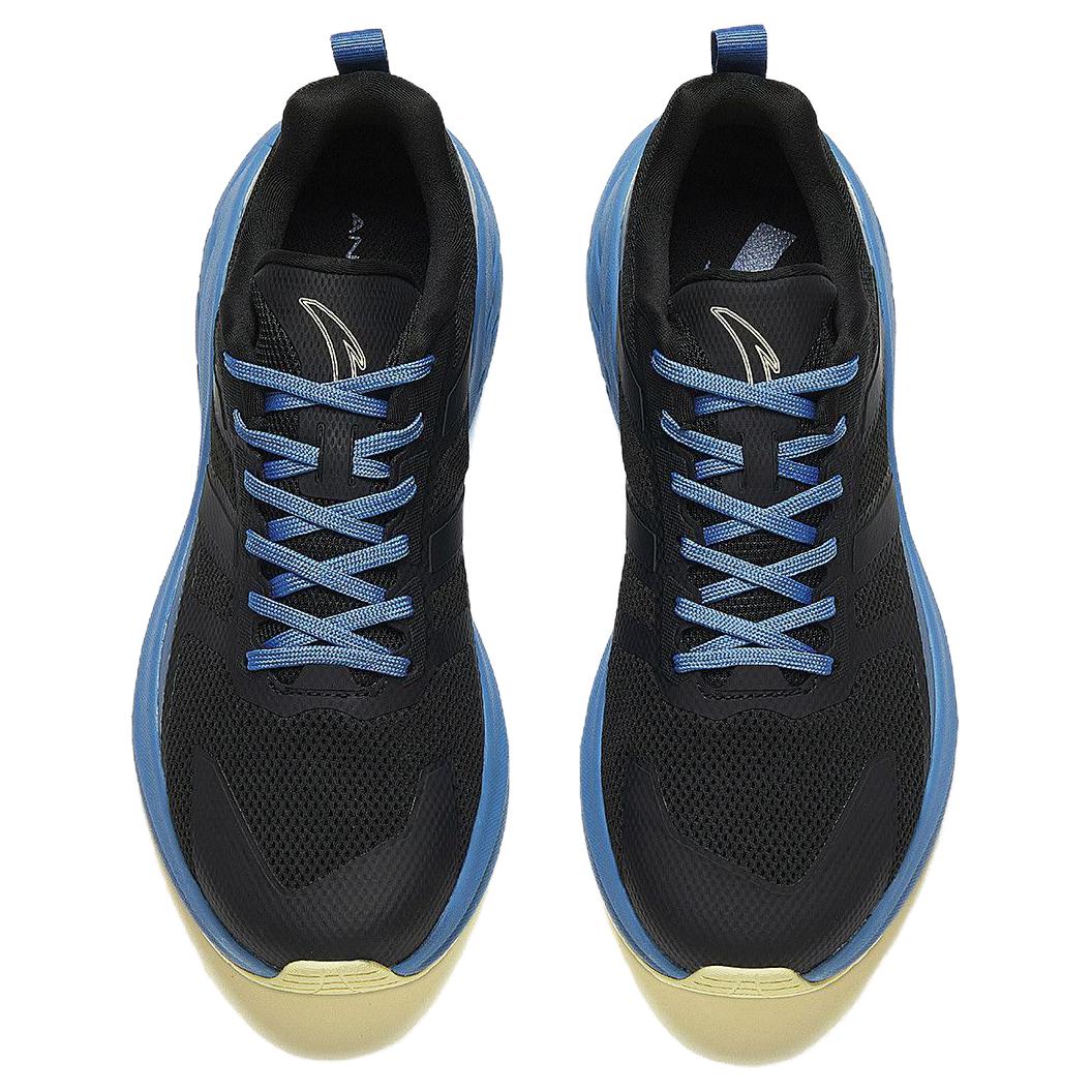 Anta Cushioning Breathable Low top Casual Running Shoes Men’s Black Blue Beige