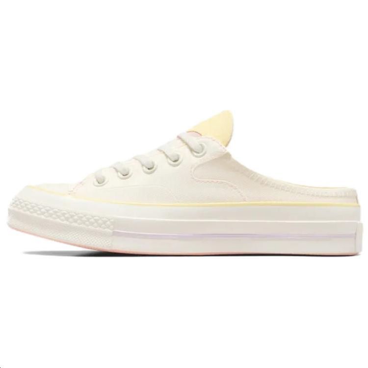 Converse Chuck 70 casual and comfortable toe-cap slippers for women, white