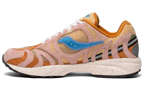 Saucony Grid Azura 2000 Running Shoes Unisex Low Top Pink/Apricot/Blue/White