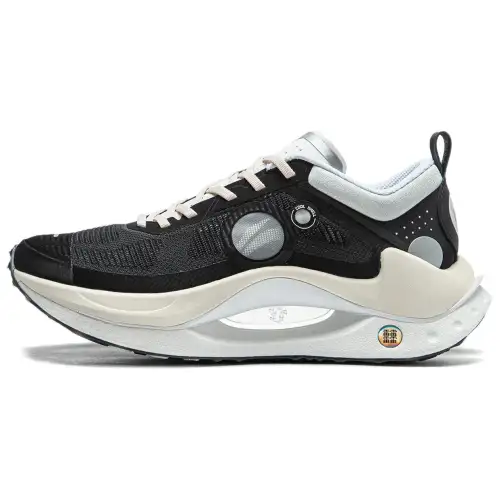 Li Ning Shadow CRC Wear resistant And Lightweight Low top Casual Running Shoes Men's Black