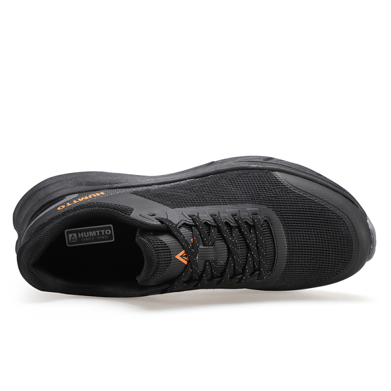 HUMTTO Cushioning Abrasion Resistant Breathable Impact Resistant Lightweight Rebound Low top Outdoor Shoes Men’s Black