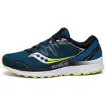 Saucony Guide Iso2 Casual Low top Running Shoes Men's Blue Light Green