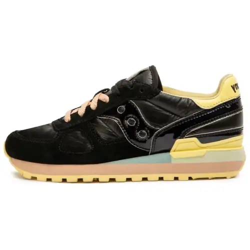 Saucony Shadow Original Running Shoes Women's Low Top Black/Yellow