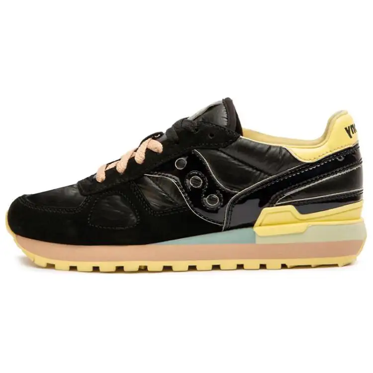 Saucony Shadow Original Running Shoes Women's Low Top Black/Yellow