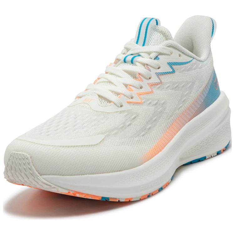 361° Abrasion Resistant Low top Casual Running Shoes Men’s White Blue Orange