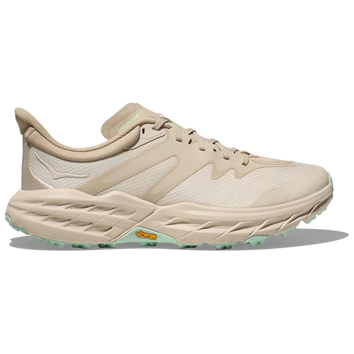 HOKA ONE ONE Speedgoat 5 Cushioning Support Low top Casual Running Shoes Unisex Oat