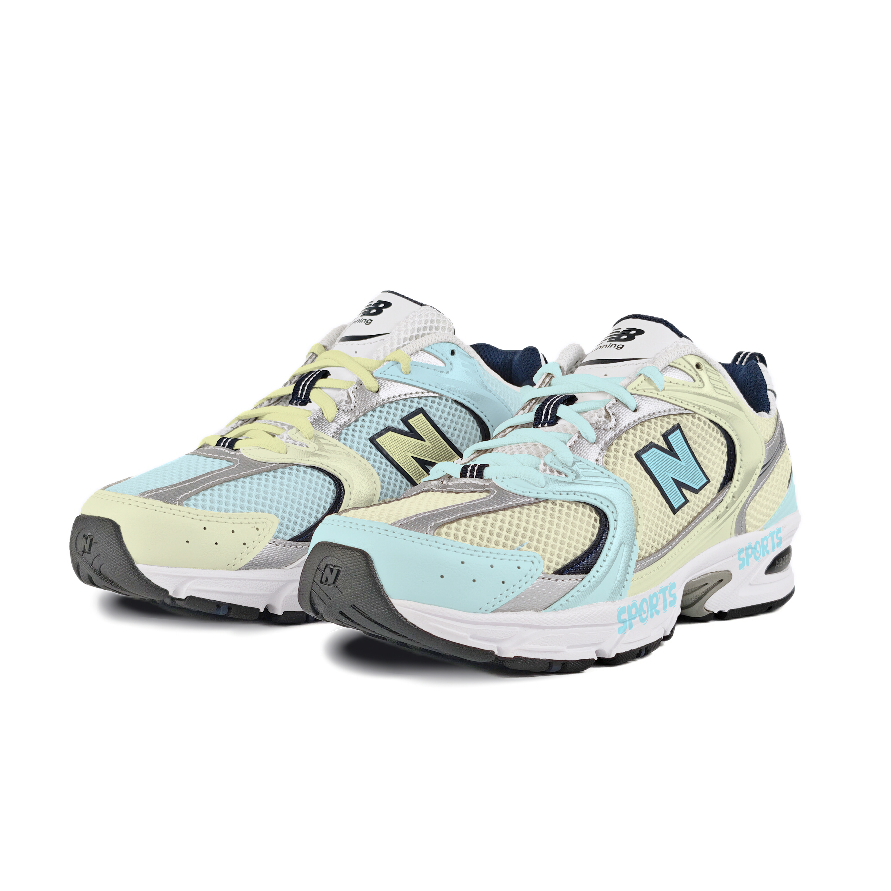 New Balance NB 530 Low top Running Shoes Unisex Yellow Green