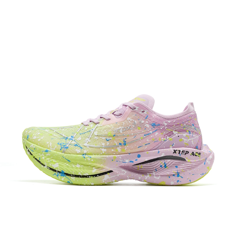 XTEP 160X 3.5PRO Running Shoes Women’s Low Top Matcha Light Green, Orchid Purple