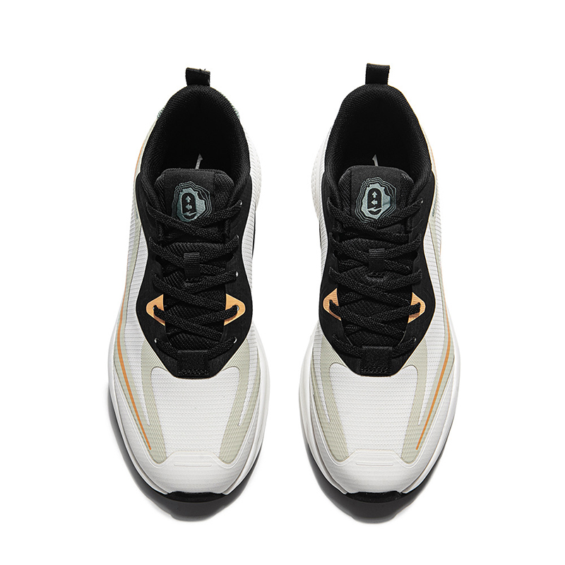 Erke Cushioning Slip Resistant Abrasion Resistant Low top Casual Running Shoes Men’s White Black