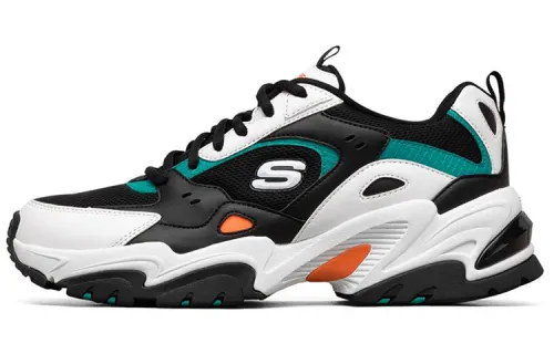 Skechers Stamina V2 Lace Up Cushioning Abrasion Resistant Breathable Low top Chunky Sneakers Men's