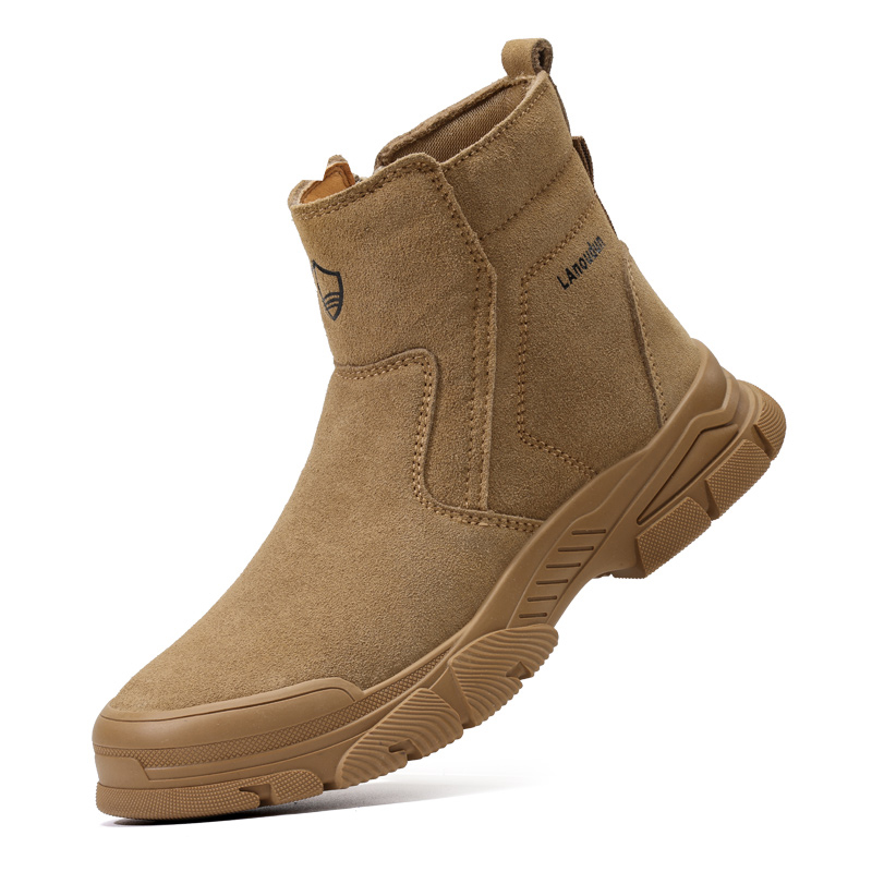 LANOUDUN Abrasion Resistant, Impact Resistant High top Outdoor Shoes Men’s Brown