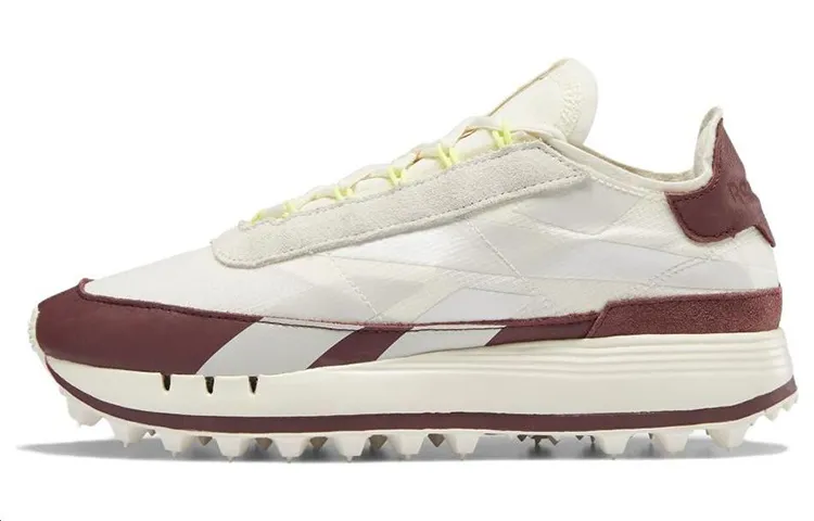 Reebok Textile, Synthetic Leather Low top Running Shoes Women's White Red