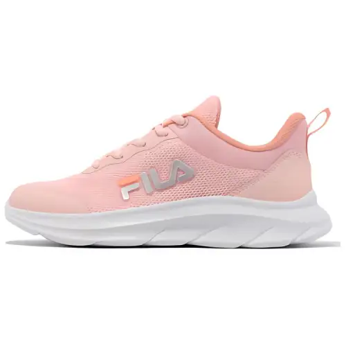 FILA Breathable Abrasion Resistant Breathable Low top Running Shoes Women's Pink White