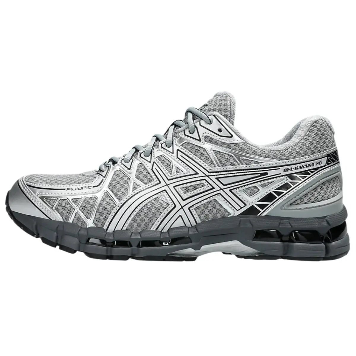 ASICS Gel Kayano20 Abrasion Resistant Breathable Low top Marathon Long Distance Running Shoes Unisex Silver