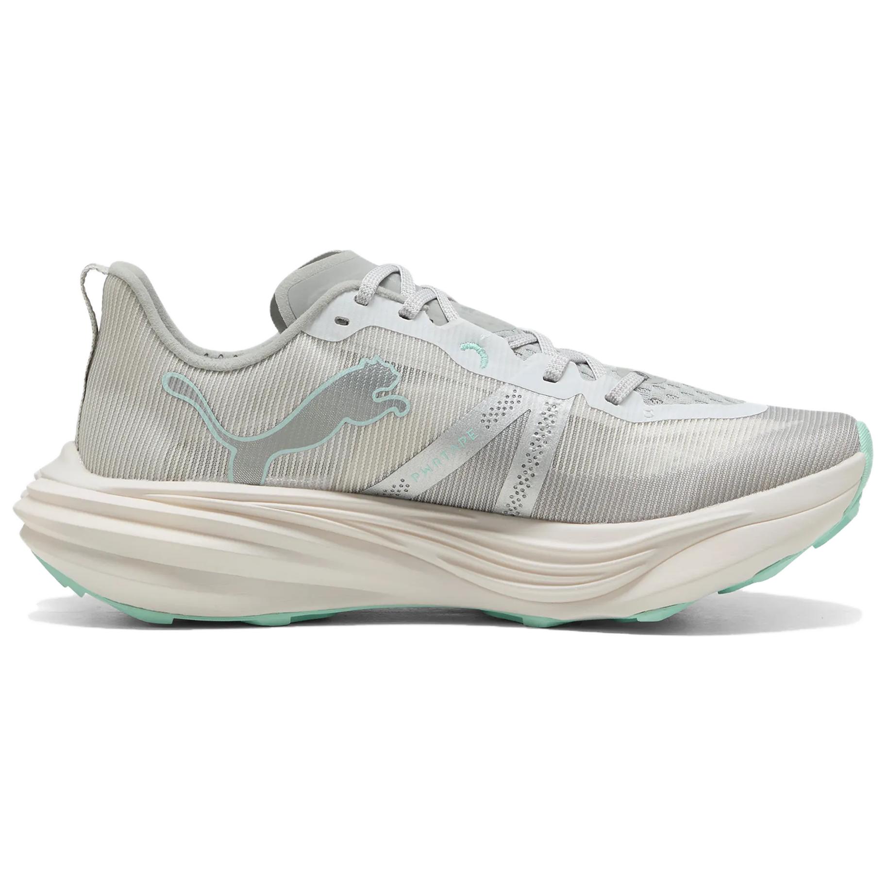 PUMA Deviate Nitro Elite Abrasion Resistant Abrasion Resistant Low top Running Shoes Women’s Light Gray Green