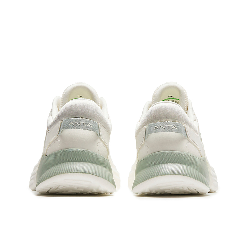 Anta Comfortable Cushioning, Wear Resistant Low top Casual Running Shoes Women’s White Green