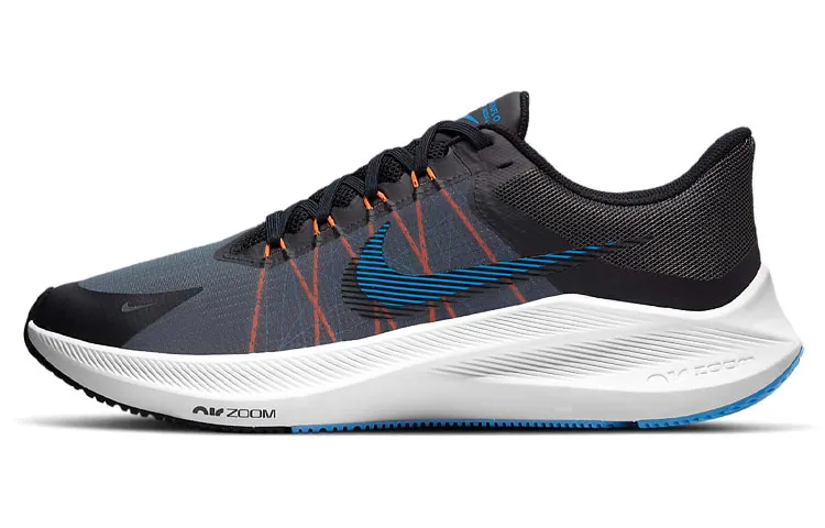 Nike Zoom Winflo 8 Running Shoes Men's Low-top Black/Gray/Blue