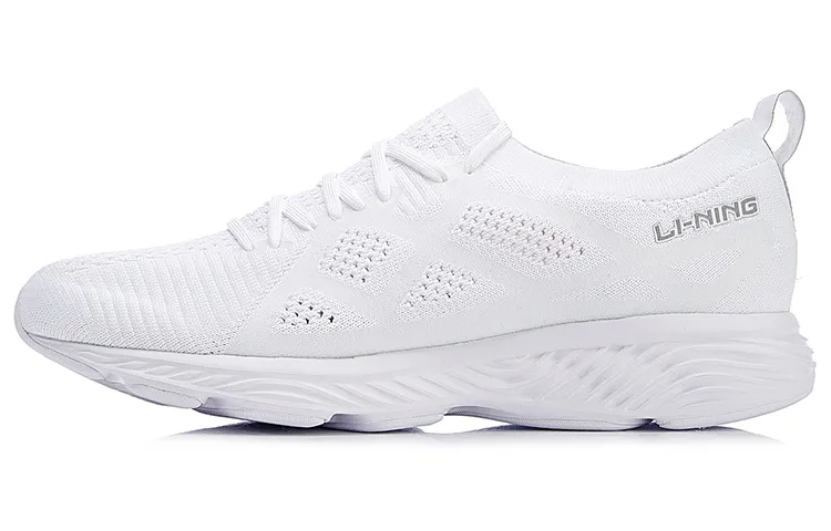 Li Ning Cloud 3 Breathable Low top Running Shoes Unisex White