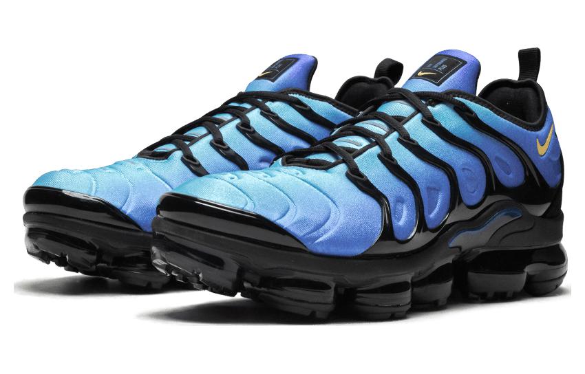 Мужские кроссовки Nike Air VaporMax Plus (синие) — Синий / чёрный — фото 3