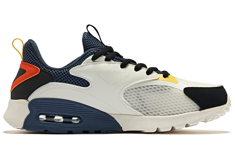Erke Cushioning, Wear Resistant Low top Running Shoes Men’s White Blue Black