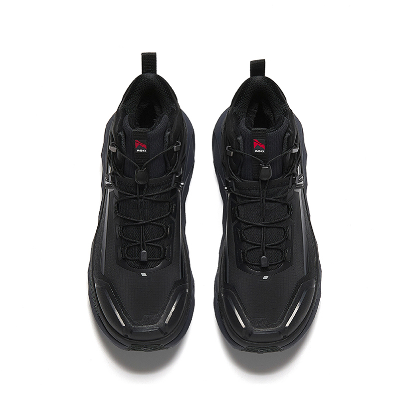 Anta Mountain Opening V2 Slip Resistant Abrasion Resistant Mid top Outdoor Shoes Men’s Basic Black