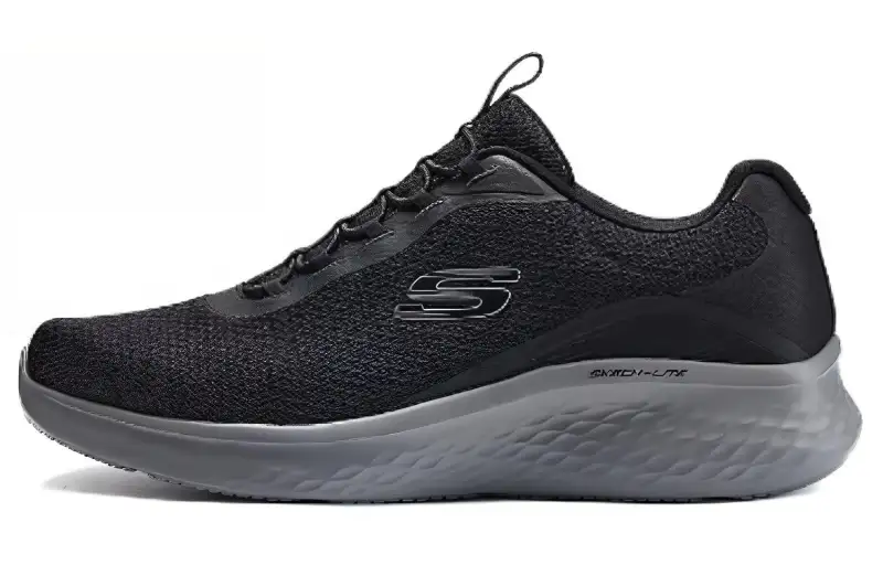 Skechers Fabric Low top Casual Running Shoes Men's Blue