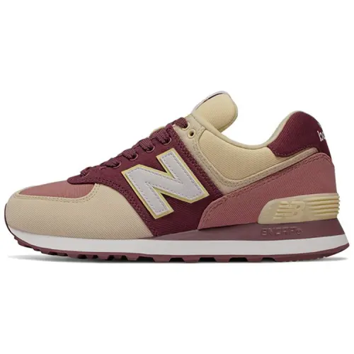 New Balance NB 574 Low top Running Shoes Women's Beige Red