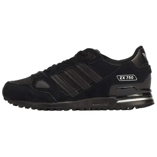 Adidas Originals ZX 750 Slip Resistant And Breathable Slip Resistant And Breathable Low top Running Shoes Men's Black