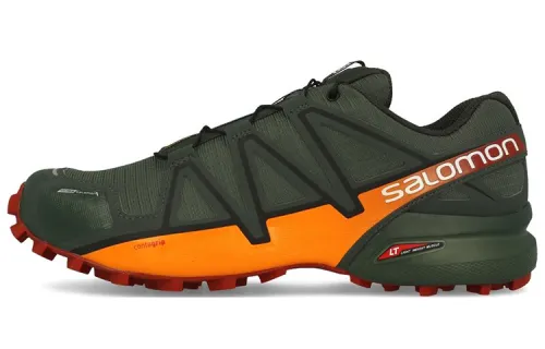 SALOMON CROSS Outdoor Shoes Men's Low Top Olive Green/Yellow