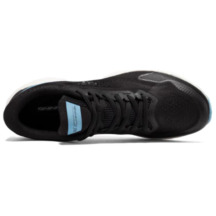 361° Cushioning Breathable Lightweight Low top Long Distance Running Shoes Men’s Obsidian Black Feather White