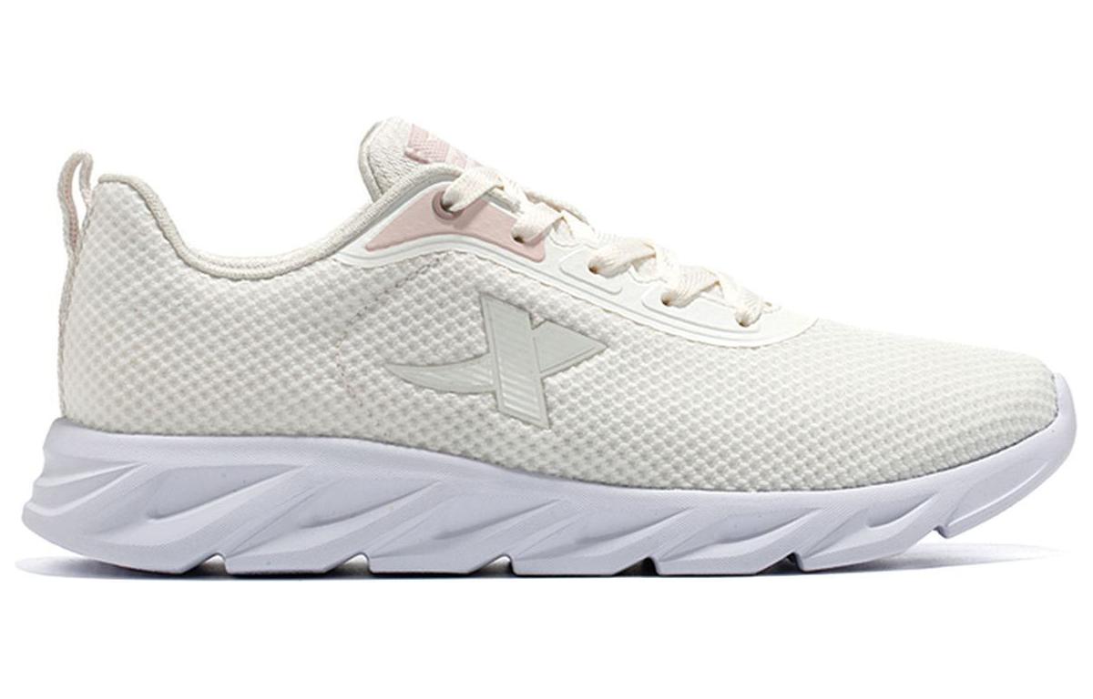 XTEP Cushioning Abrasion Resistant Breathable Low top Running Shoes Women’s White Pink